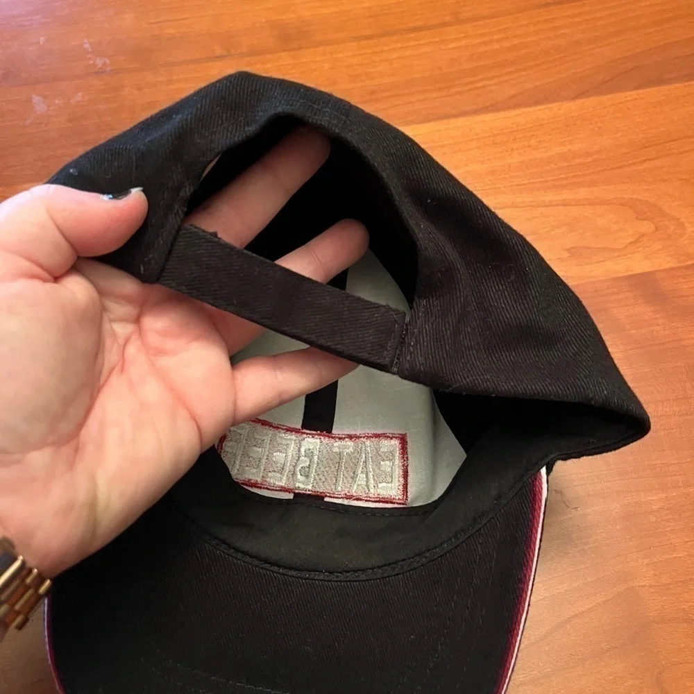 Eat Beef Kansas Livestock‎ Association Unisex Hat Cap Black Embroidered Graphic